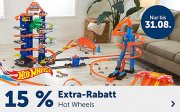 15% Extra-Rabatt auf alle Artikel der Marke Hot Wheels im MyToys Shop