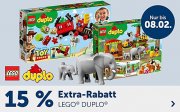 15% Extra-Rabatt auf alle Artikel der Marke LEGO DUPLO bei MyToys