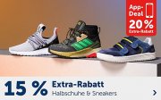 15% Extra-Rabatt auf alle Halbschuhe und Sneakers f&uuml;r Kids bei MyToys