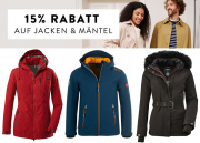 15% Extra-Rabatt auf ALLE Jacken und M&auml;ntel f&uuml;r Damen und Herren bei Mirapodo
