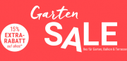 15% Extra-Rabatt auf alle reduzierten Garten Artikel im Sale