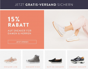 15% Extra-Rabatt auf alle Sneaker f&uuml;r Damen und Herren + gratis Versand bei Mirapodo