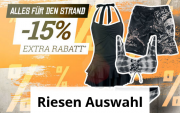 15% Extra-Rabatt auf alles f&uuml;r den Strand bei EMP