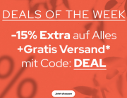 15% Extra-Rabatt auf ALLES + gratis Versand bei Dress For Less