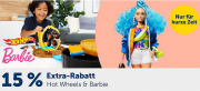 15% Extra-Rabatt auf alles von Barbie & Hot Wheels bei MyToys
