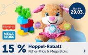 15% Extra-Rabatt auf alles von Fisher-Price und Mega Bloks bei MyToys