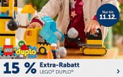 15% Extra-Rabatt auf alles von LEGO Duplo im MyToys Shop