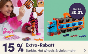15% Extra-Rabatt auf alles von Mattel bei MyToys
