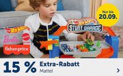 15% Extra-Rabatt auf alles von Mattel bei MyToys