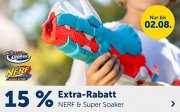 15% Extra-Rabatt auf alles von Nerf & Super Soaker bei MyToys