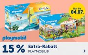 15% Extra-Rabatt auf alles von PLAYMOBIL bei MyToys