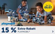 15% Extra-Rabatt auf alles von Playmobil bei MyToys