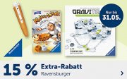 15% Extra-Rabatt auf alles von Ravensburger und Brio bei MyToys