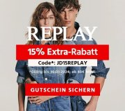 15% Extra-Rabatt auf alles von Replay bei Jeans Direct