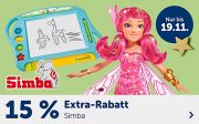 15% Extra-Rabatt auf alles von Simba im MyToys Shop