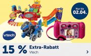 15% Extra-Rabatt auf alles von Vtech im MyToys Shop