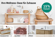 15% Extra-Rabatt auf Artikel aus der Kategorie Bad & Wellness bei Yomonda