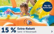 15% Extra-Rabatt auf Artikel aus der Kategorie Sand- & Wasserspa&szlig; bei MyToys