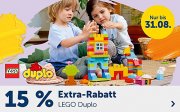 15% Extra-Rabatt auf Artikel der Marke LEGO Duplo im MyToys Shop