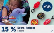 15% Extra-Rabatt auf Artikel von Hasbro bei MyToys