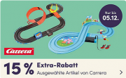 15% Extra-Rabatt auf ausgew&auml;hlte Artikel von Carrera bei MyToys