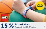 15% Extra-Rabatt auf ausgew&auml;hlte LEGO Artikel bei MyToys