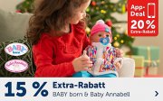 15% Extra-Rabatt auf Baby Born und Baby Annabel im MyToys Shop