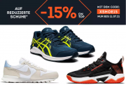 15% Extra-Rabatt auf bereits reduzierte Schuhe bei SportScheck
