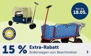 15% Extra-Rabatt auf Bollerwagen von Beachtrekker im MyToys Shop