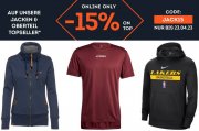 15% Extra-Rabatt auf Jacken & Oberteil Topseller bei SportScheck