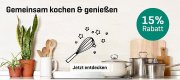 15% Extra-Rabatt auf Kategorie Kochen & Backen bei Yomonda