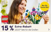 15% Extra-Rabatt auf LEGO Sets bei MyToys