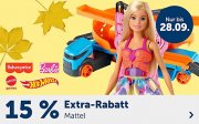 15% Extra-Rabatt auf Mattel im MyToys Shop