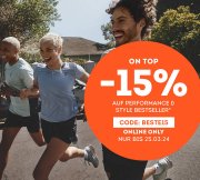 15% Extra-Rabatt auf Performance & Style Bestseller bei SportScheck