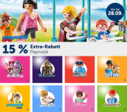 15% Extra-Rabatt auf Playmobil im MyToys Shop