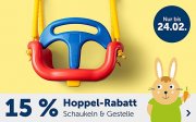 15% Extra-Rabatt auf Schaukeln & Schaukelgestelle im MyToys Shop