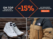 15% Extra-Rabatt auf Schuhe und Textilien im SportScheck Shop