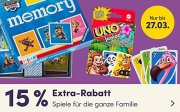15% Extra-Rabatt auf Spiele f&uuml;r die ganze Familie bei MyToys