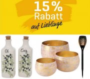15% Extra-Rabatt auf &uuml;ber 6.100 ausgesuchte Haushaltswaren und Gartenartikel bei Yomonda