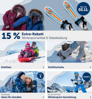 15% Extra-Rabatt auf Wintersport und Schnee- & Skibekleidung im MyToys Shop