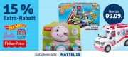 15% Extra-Rabatt On Top auf Mattel-Spielzeug im MyToys Shop