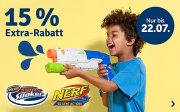 15% Extra-Rabatt On Top auf Nerf und Super Soaker Artikel im MyToys Shop