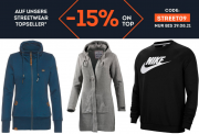 15% Extra-Rabatt On Top auf Streetwear Topseller bei SportScheck