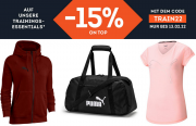 15% Extra-Rabatt On Top auf Trainingsessentials bei SportScheck