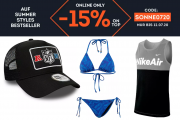 15% Extra-Rabatt On Top auf &uuml;ber 2.000 Summer Styles im SportScheck Shop