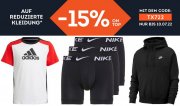 15% Extra-Rabatt On Top im Summer Sale auf bereits reduzierte Artikel bei SportScheck