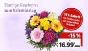 15% Fr&uuml;hbesteller Rabatt auf ausgew&auml;hlte Blumenstr&auml;u&szlig;e bei Lidl