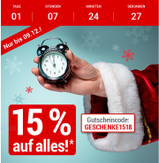 15% Last-Minute-Rabatt - jetzt Gutschein bei Weltbild einl&ouml;sen & sparen!