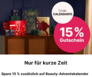 15% Rabatt auf alle Beauty-Adventskalender bei Flaconi