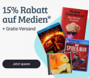15% Rabatt auf alle Filme, Videospiele, B&uuml;cher und Musik + gratis Versand bei reBuy